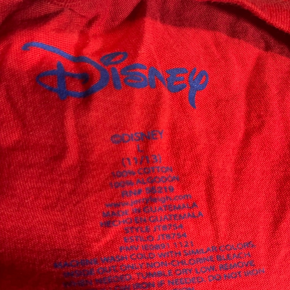 Disney Red and Blue Graphic Mom Tee